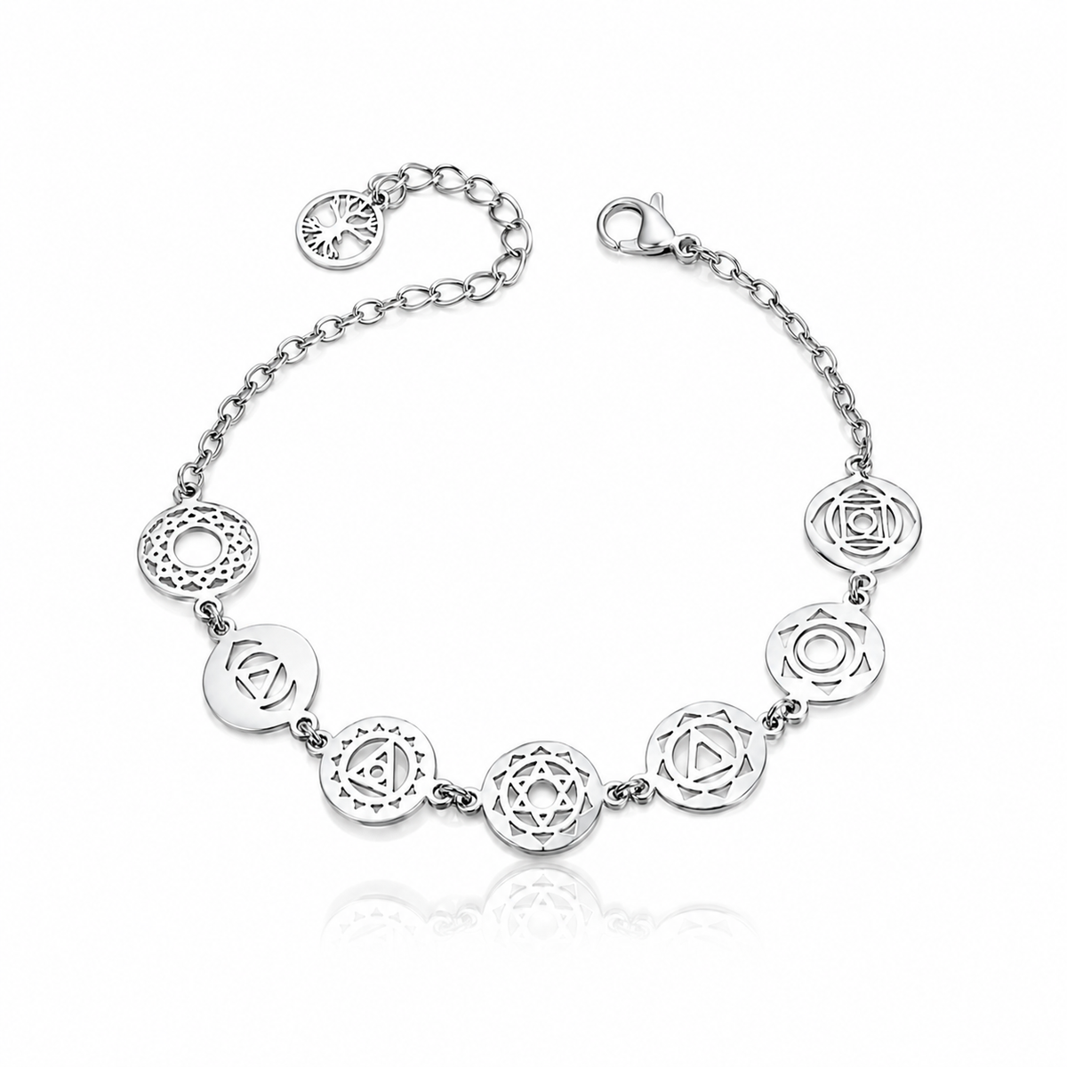 Seven Chakra Armband – Bohemiskt Armband i Rostfritt Stål