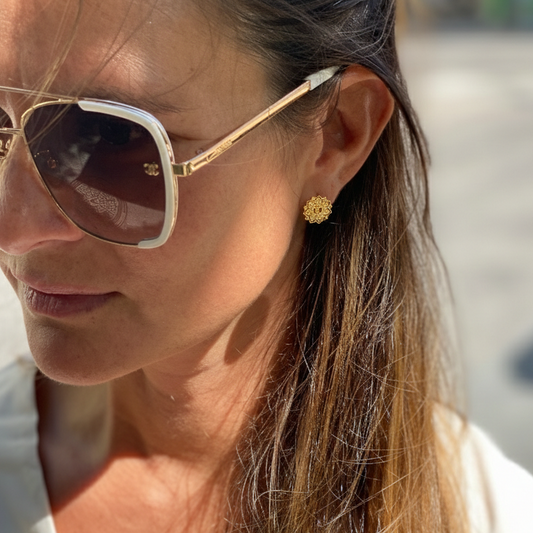 Yggdrasil smycken guld mandala stud örhänge