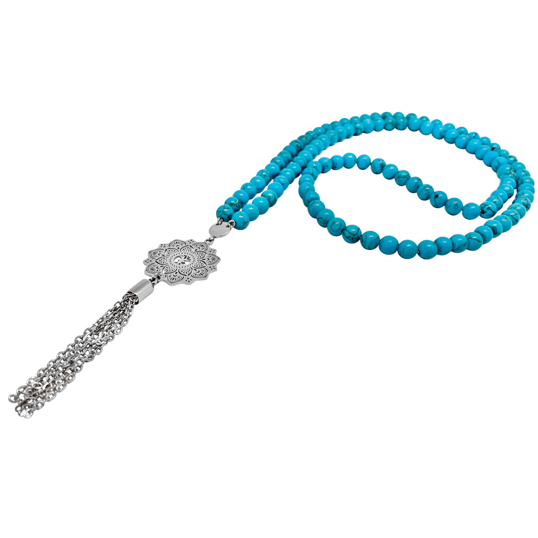 Turquoise Mala Necklace