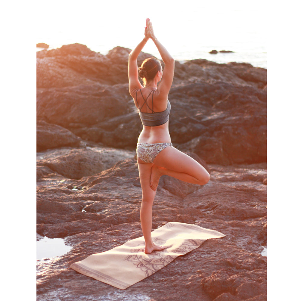 Let Your Mind Run Free | 3.2mm cork yoga mat