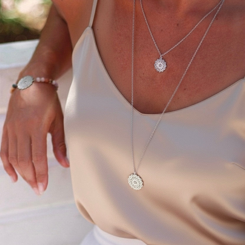 Bohemian jewlery steel mandala bangle | Yggdrasil