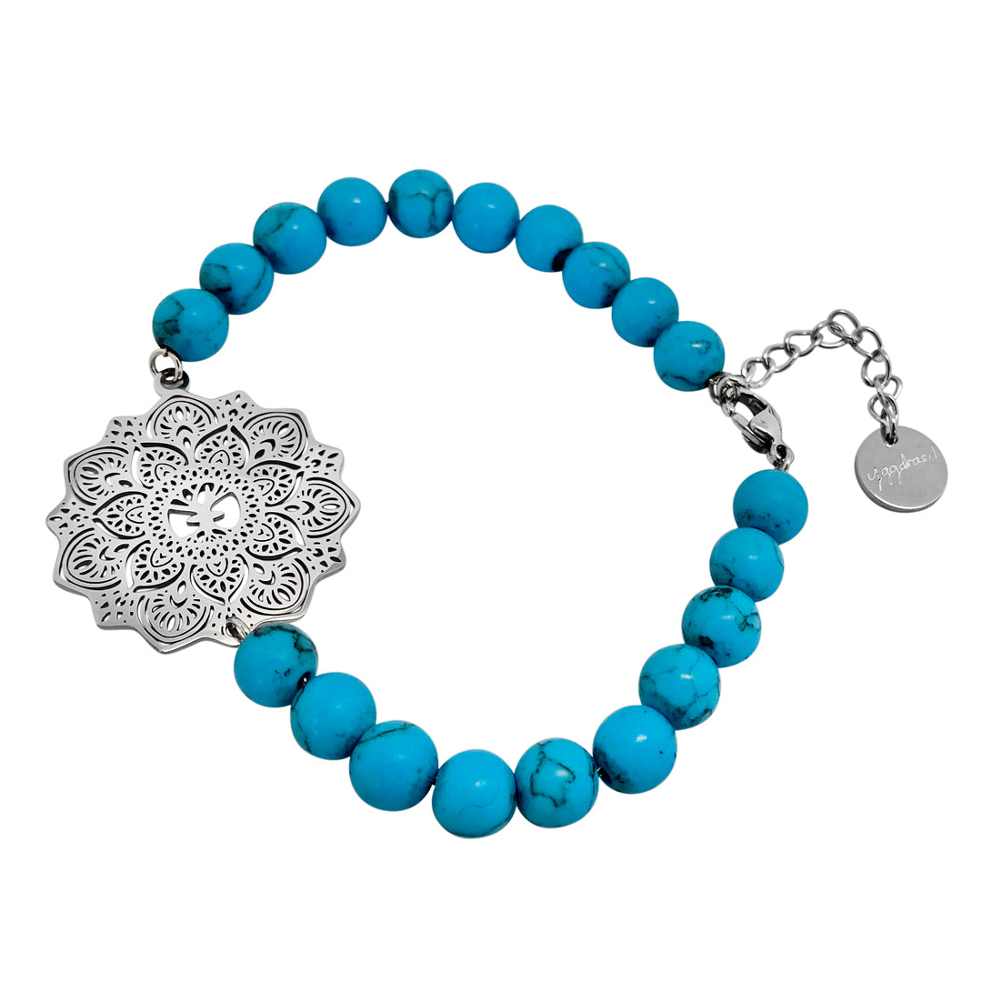 Turkos Mala armband – stål / Roséguld