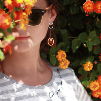 Yggdrasil by Sweden långa örhängen Be Unique ringar cirklar Earrings