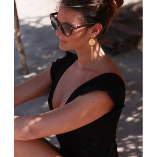 yggdrasil smycken örhängen långa mandala earrings tassle