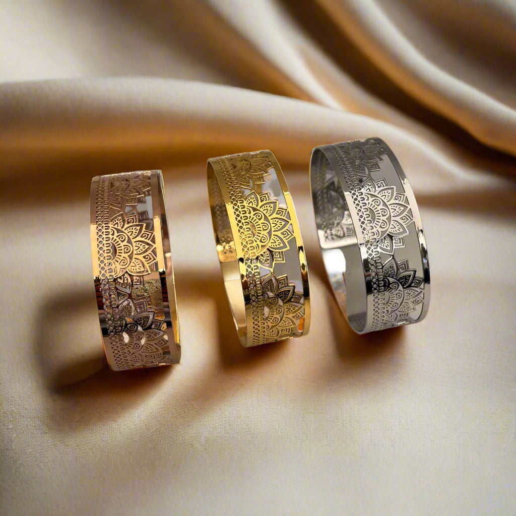 Sunset Mandala Armreif – Yggdrasil by Sweden, Cuff-Design