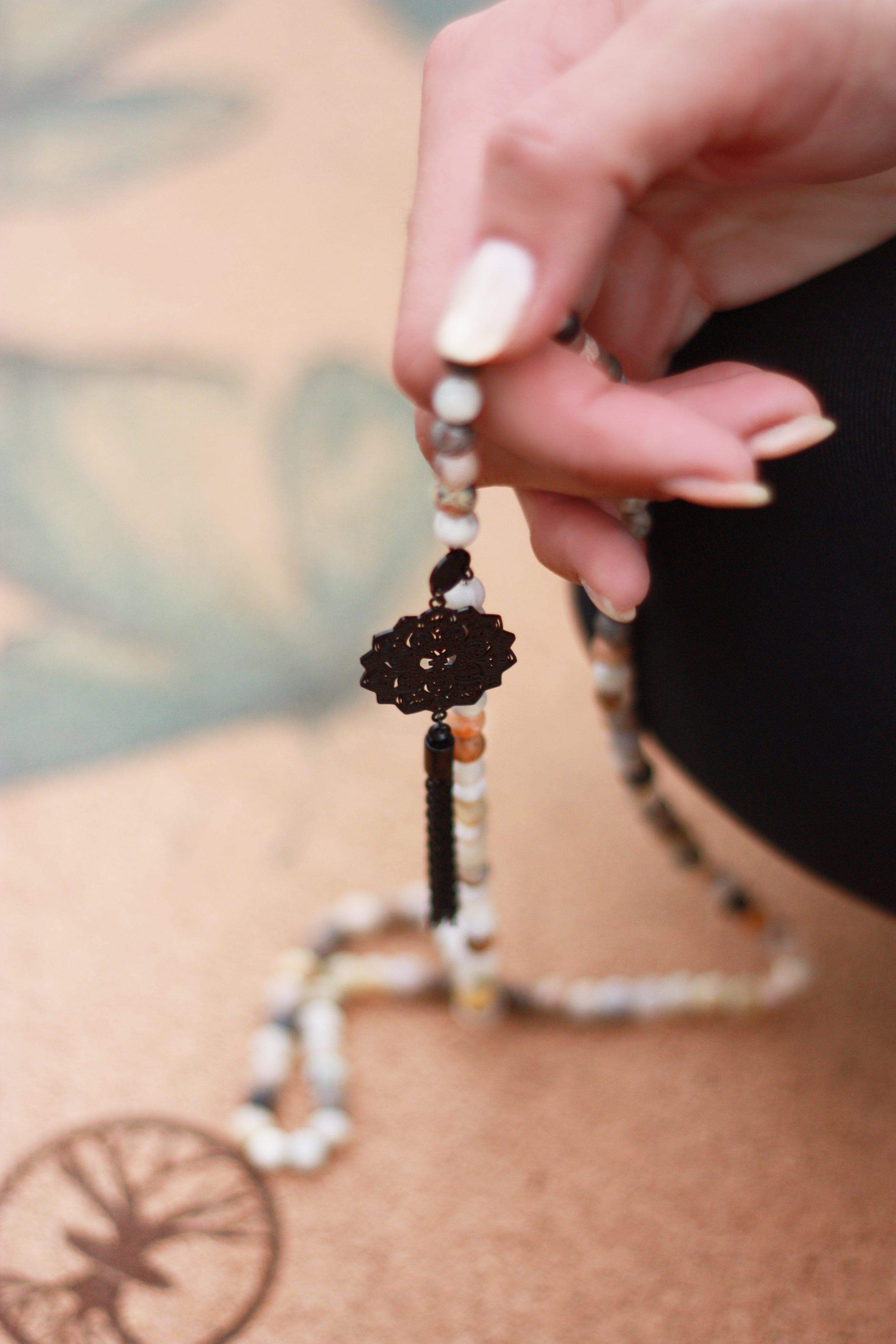 Turquoise Mala Necklace