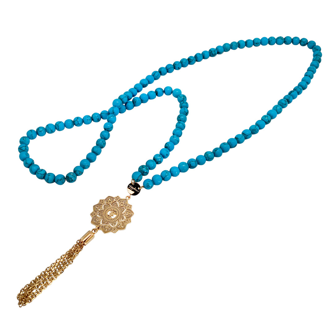 Turquoise Mala Necklace