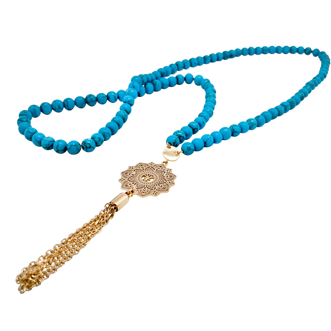 Turquoise Mala Necklace