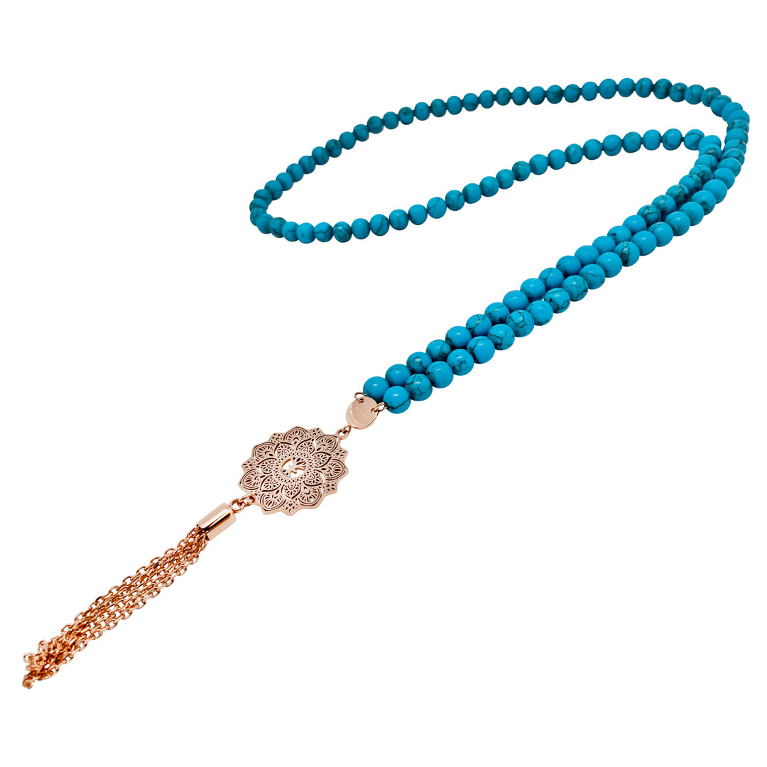 Turquoise Mala Necklace
