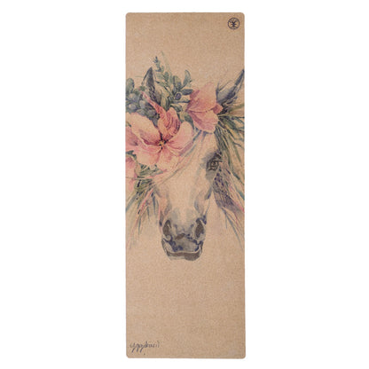 Yogamatta i naturkork med enhörning – halkfri och miljövänlig från Yggdrasil by Sweden