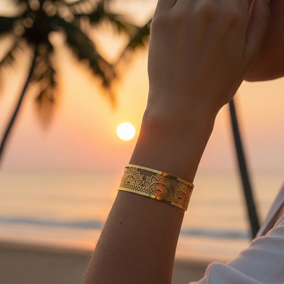 Yggdrasil by Sweden boho smycken armband mandala sunset