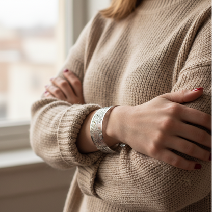 Yggdrasil by sweden armband bangle cuff sunset stål