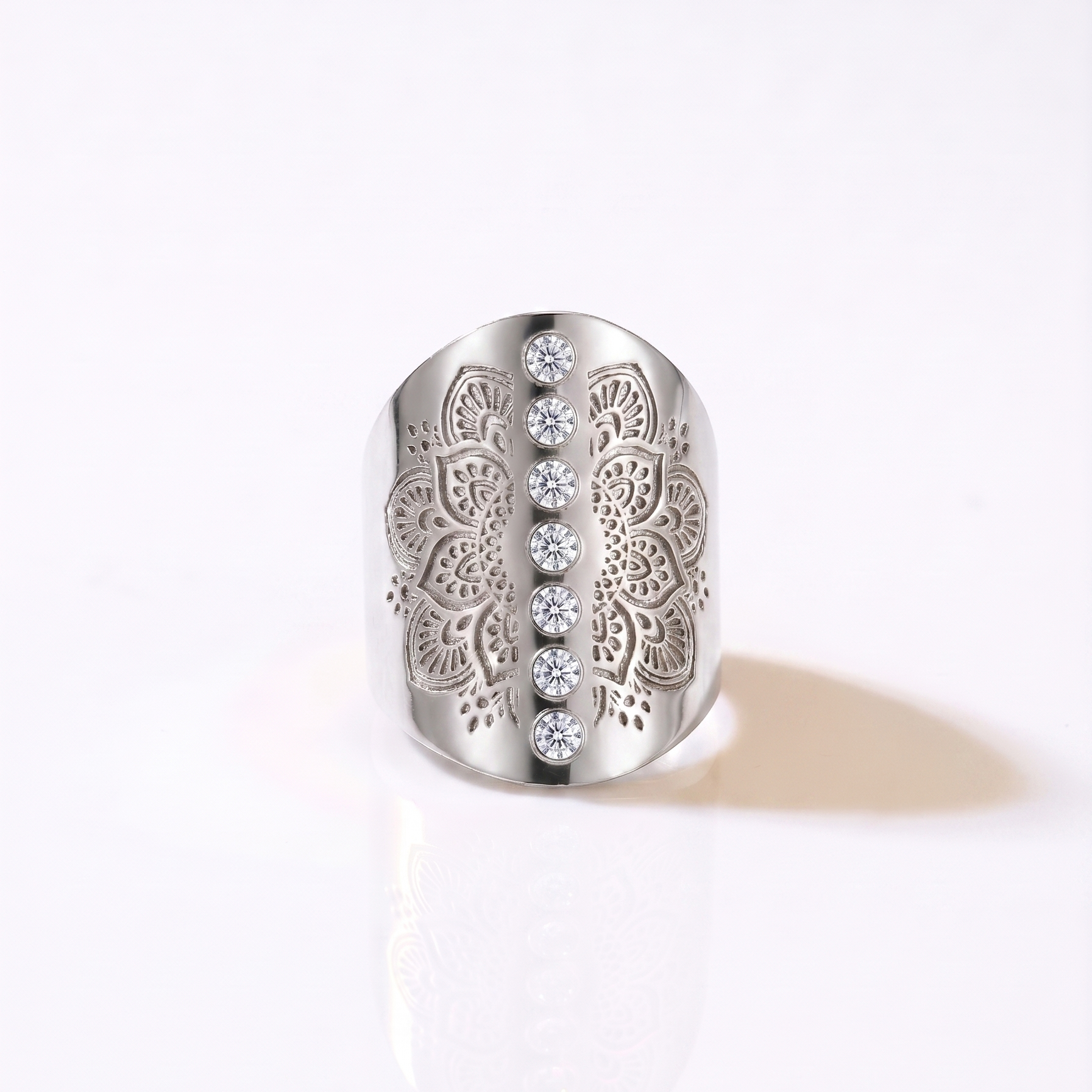 Yggdrasil smycken mandala ring med strass Boho