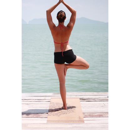 Let Your Mind Run Free | 3.2mm cork yoga mat