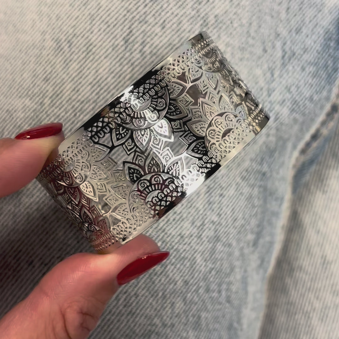 Mandala goddess bangle